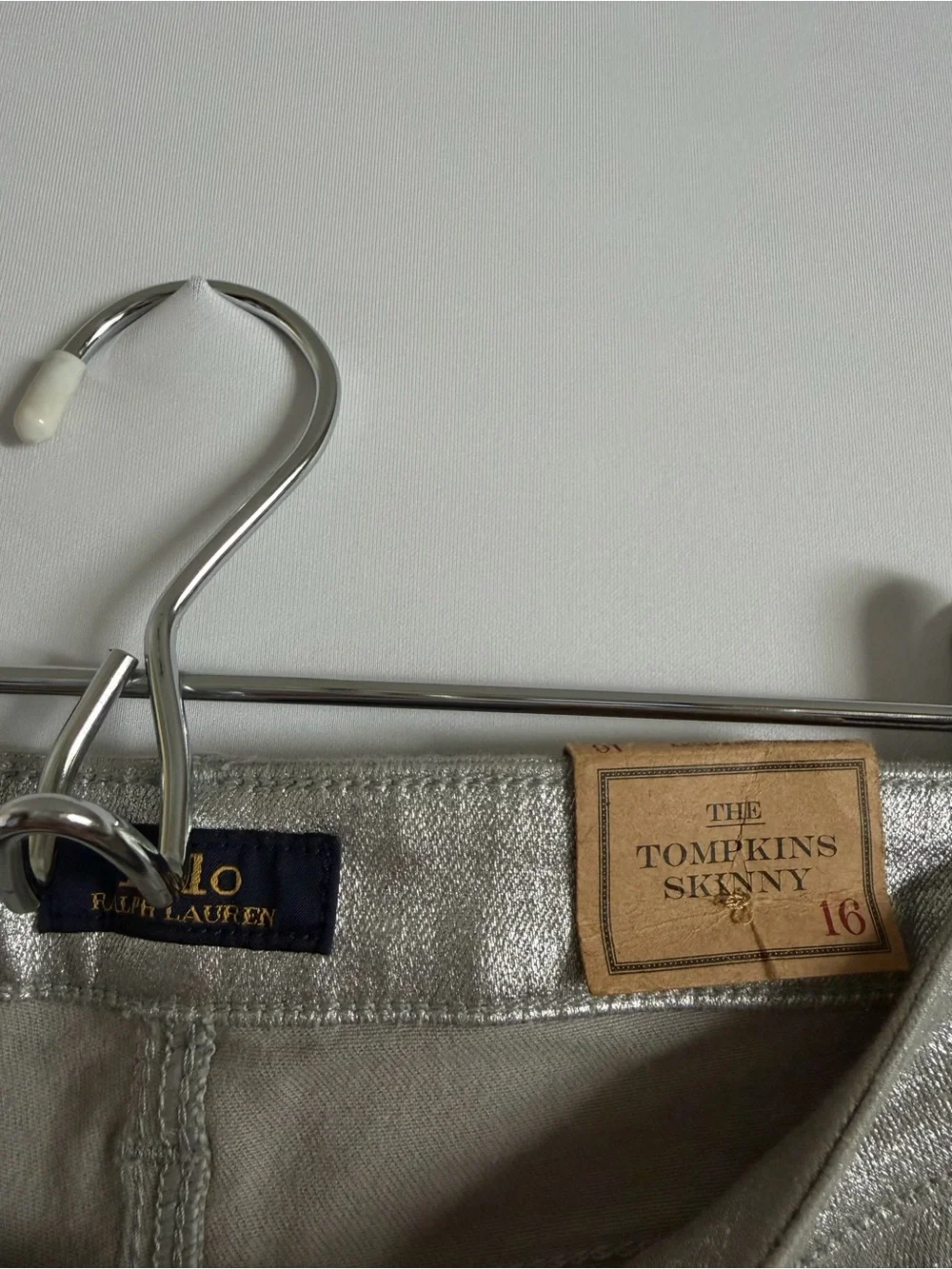 Polo Ralph Lauren Kids Cortina Sliver The Tompkins Skinny Jeans size 16